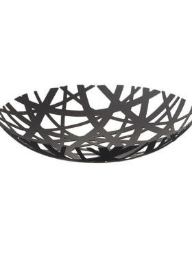 Centro de mesa - frutero negro 26cm