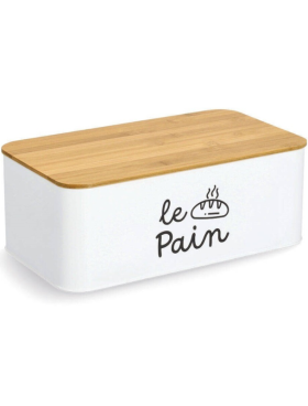 Caja portapan metálica con tapa