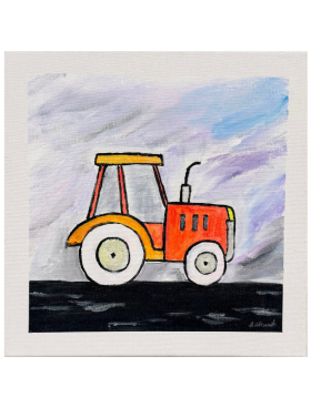 Cuadro TRACTOR Carlos Altisent 30x30 cm