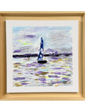 Cuadro BARCO NAVEGANDO Carlos Altisent 30x30 cm