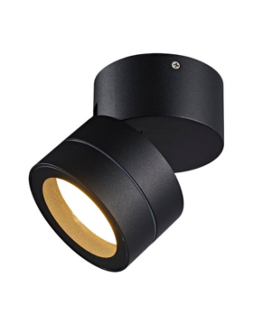 Foco aplique negro IP65 1L*GX53