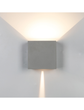Aplique Exterior dimable LED 2*10 Watts 2700 Kelvin 1830 Lumens Gris oscuro