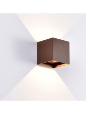 Aplique Exterior dimable LED 12 Watts 2700 Kelvin 1100 Lumens Corten