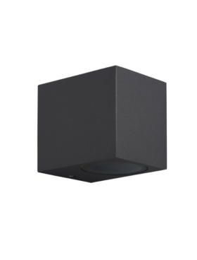 Aplique Exterior Cuadrado LED IP54 1 Luz GU10 Gris oscuro