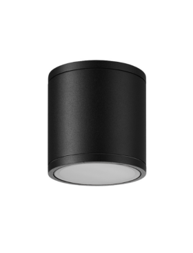 Foco Superfície IP54 1 Luz GU10 Negro