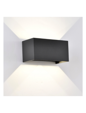 Aplique Exterior dimable LED 4*6 Watts 2700 Kelvin 2200 Lumens Gris oscuro