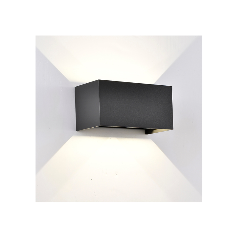 Aplique Exterior dimable LED 4*6 Watts 2700 Kelvin 2200 Lumens Gris oscuro