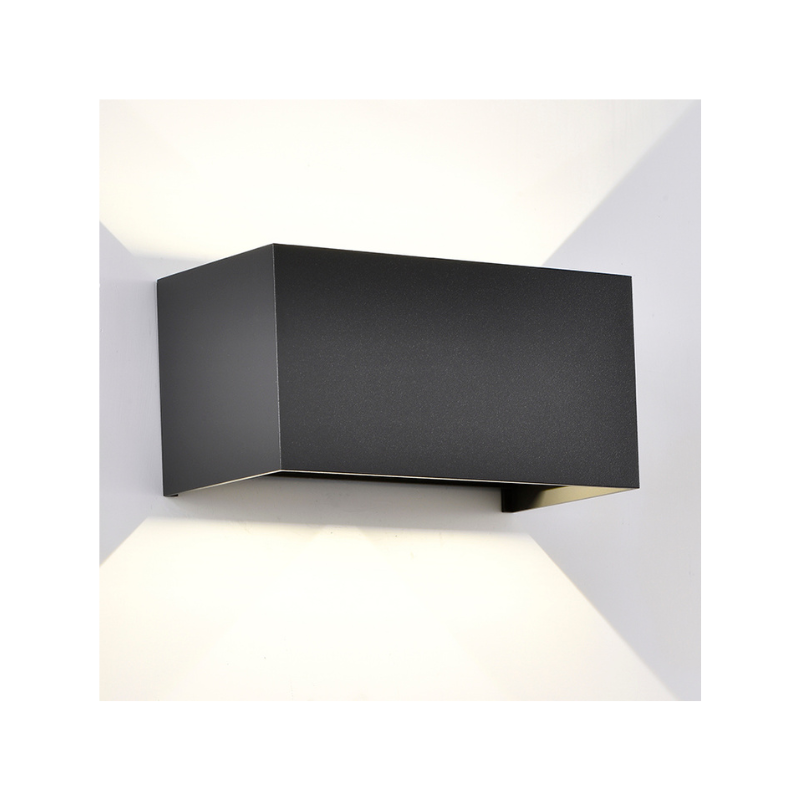 Aplique Exterior dimable LED 4*6 Watts 2700 Kelvin 2200 Lumens Negro