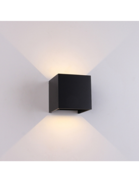 Aplique Exterior dimable LED 12 Watts 2700 Kelvin 1100 Lumens Negro