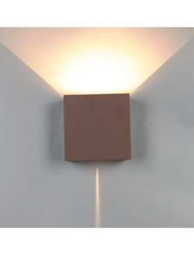 Aplique Exterior dimable LED 2*10 Watts 2700 Kelvin 1830 Lumens Corten