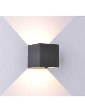 Aplique Exterior dimable LED 12 Watts 2700 Kelvin 1100 Lumens Gris oscuro