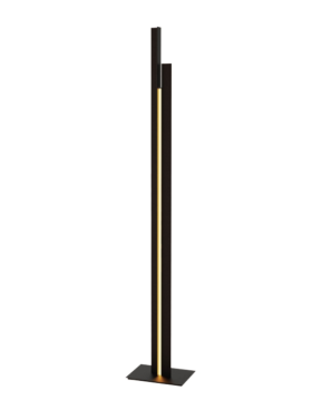 Lampara de pie LED 48 watts 5900 lúmenes 3000 kelvin negro