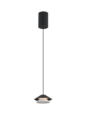 Lámpara colgante led largo ajustable 5 watts 3000 kelvin 550 lúmenes negro