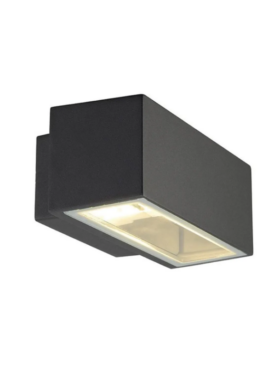 Aplique exterior 1x E27 negro texturizado IP65