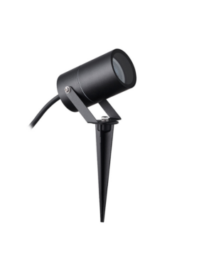 Piqueta exterior negra IP65 GU10