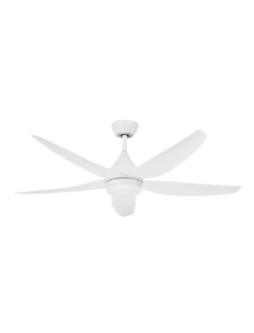 Ventilador Techo madera 144 Centímetros de Diámetro Motor DC 18 Watt 5 Aspas 6 Velocidades con Mando a Distancia y Temporizador blanco