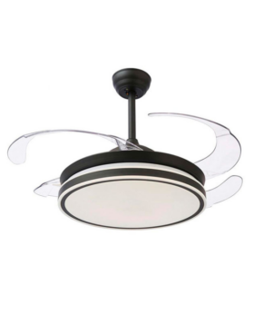 Lámpara Ventilador de techo MAXI 72 Watt dimable 50/120cm mando a distancia negro