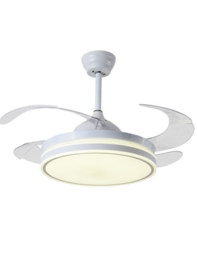 Lámpara Ventilador de techo MAXI 72 Watt dimable 50/120cm mando a distancia blanco
