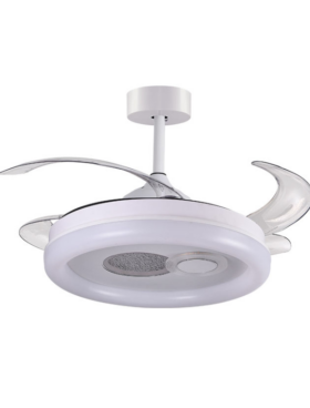 Lámpara Ventilador de techo 108 Watt dimable 50/108cm mando a distancia blanco