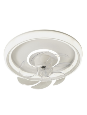 Lámpara Ventilador de techo oscilante 68+16 Watt dimable 50cm mando a distancia blanco