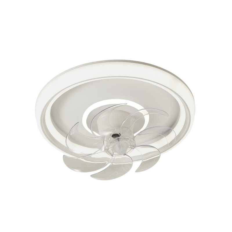 Lámpara Ventilador de techo oscilante 68+16 Watt dimable 50cm mando a distancia blanco