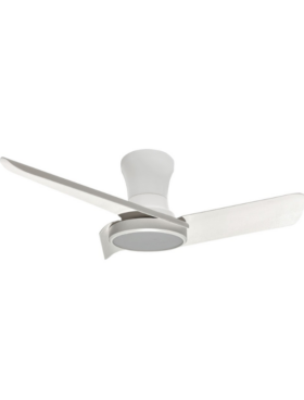 Lámpara Ventilador de techo 30 Watt dimable 80cm mando a distancia y APP blanco