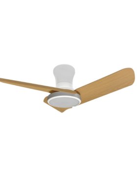 Lámpara Ventilador de techo 30 Watt dimable 80cm mando a distancia y APP blanco haya