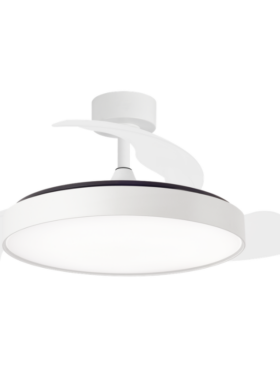 Lámpara Ventilador de techo 50 Watt dimable 50/108cm mando a distancia blanco APP