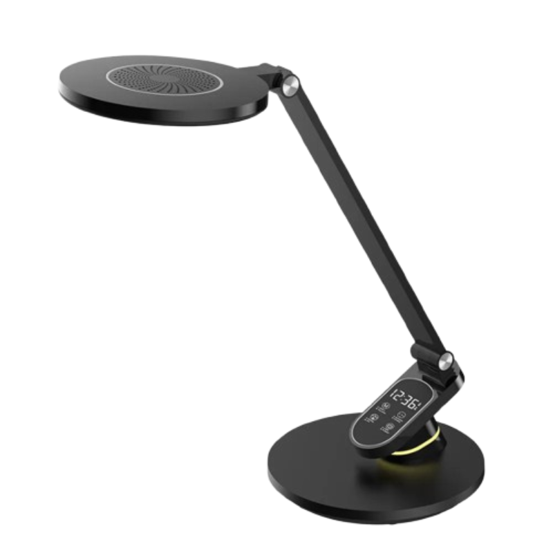 Flexo led 10 watts CCT dimable táctil con despertador negro