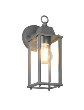Aplique exterior aluminio fundido antracita 1xE27 sin bombilla IP23