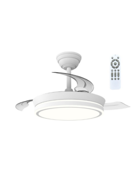 Ventilador led aspas desplegables 39 watts 4290 lúmenes CCT blanco