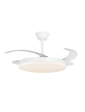 Ventilador led aspas desplegables 72 watts 7920 lúmenes 120cm blanco