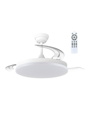 Ventilador led aspas desplegables 48 watts 5280 lúmenes CCT blanco