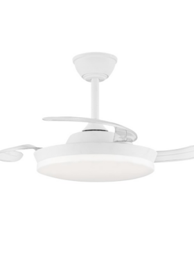 Ventilador led aspas desplegables 39 watts 3822 lúmenes CCT blanco