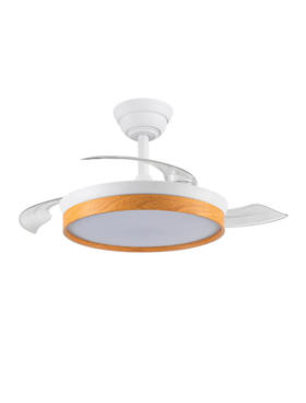 Ventilador Techo 41/90 cm diámetro Motor DC 39 Watt 7 velocidades blanco haya