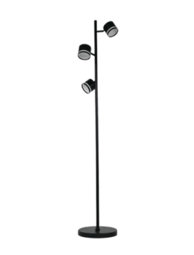 Lámpara de pie FOCOS 142cm 3x GX53 orientable negro
