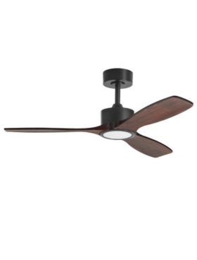 Ventilador de Techo 132 centímetros de diámetro motor DC 30 watts mando distancia con temporizador negro nogal