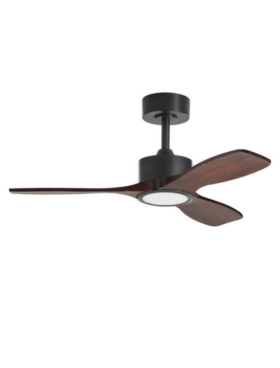 Ventilador de Techo 97 centímetros de diámetro motor DC 25 watts mando distancia con temporizador madera nogal
