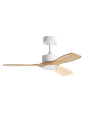 Ventilador de Techo 97 centímetros de diámetro motor DC 25 watts mando distancia con temporizador blanco haya