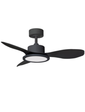 Ventilador de Techo led 30 watts 96 centímetros de diámetro motor DC 30 watts mando distancia con temporizador negro
