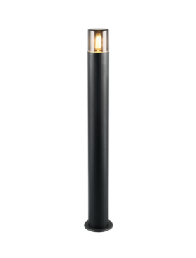 Baliza E27 negro 80cm