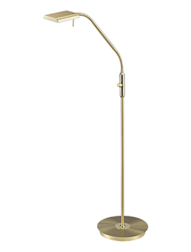 Lampara de pie LED 12 watts 1100 lúmenes 3000 kelvin bronce mate