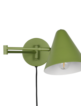 Aplique pivotante E14 metal verde