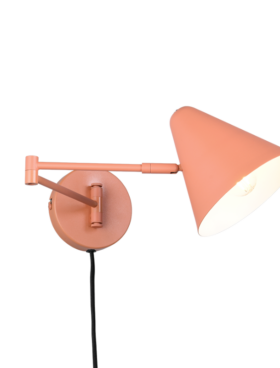 Aplique pivotante E14 metal albaricoque