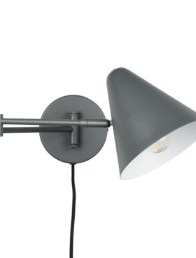 Aplique pivotante E14 metal antracita