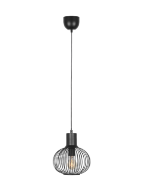 Lámpara de colgar 33⌀ para bombilla E27 metal negro