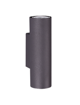 Lámpara foco GU10 2 luces negro
