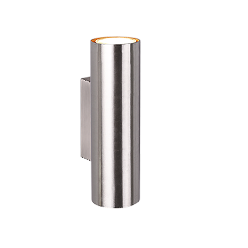Lámpara foco GU10 2 luces níquel mate
