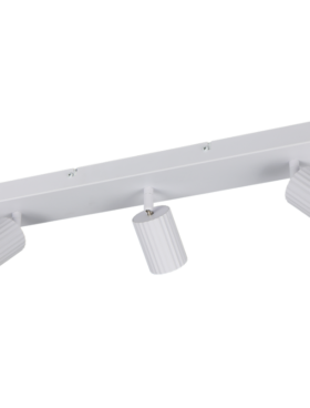 Lámpara foco 3x GU10 metal blanco