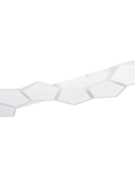 Plafón led lazo 34w 2700 - 6500 kelvin dimable 3900 lúmenes con mando a distancia metal blanco